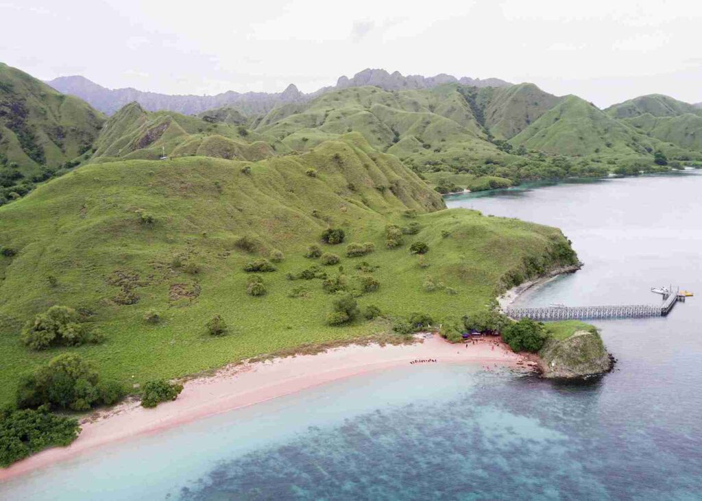 Pantai Merah on Komodo Island