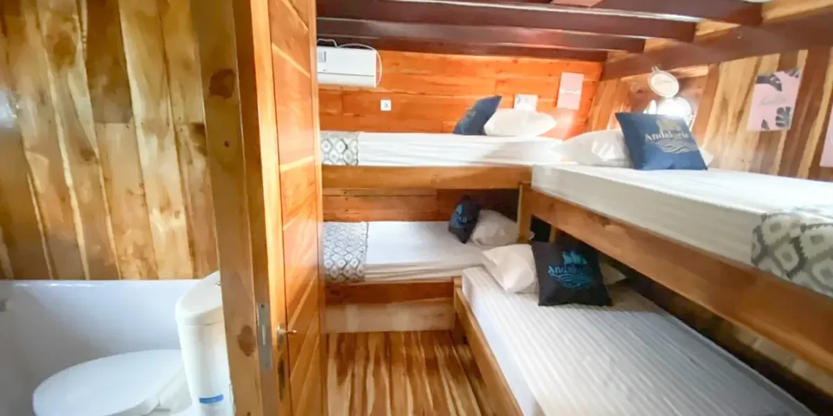 Andalucia II Phinisi Sharing Room | Komodo Boat Charter | Komodo Trip