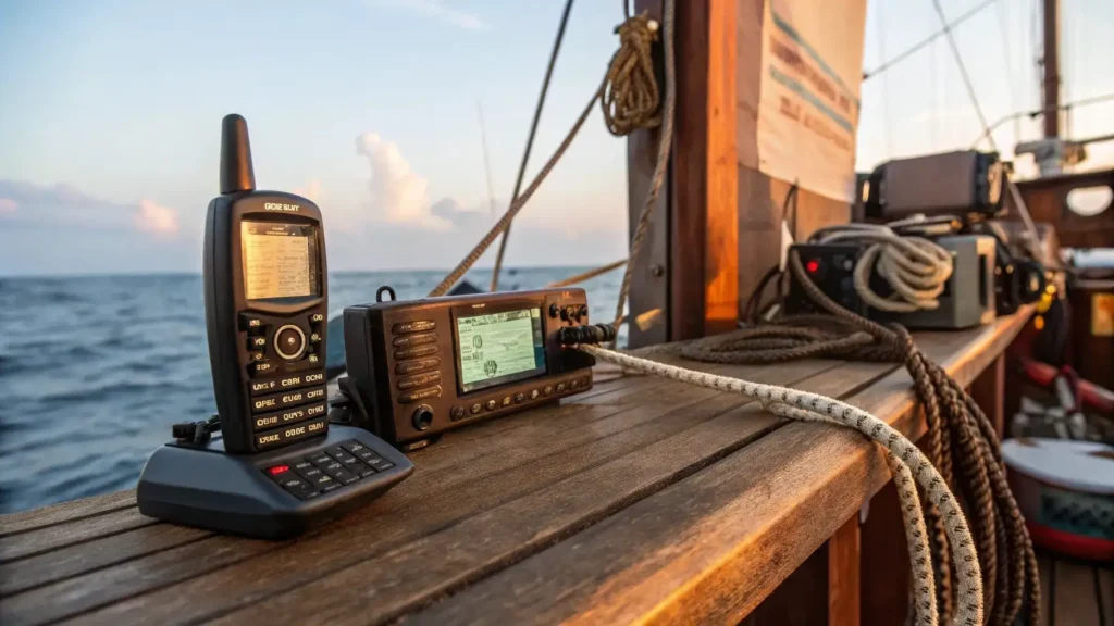 Communication Equipment on Phinisi | Boat Management | Komodo Luxury