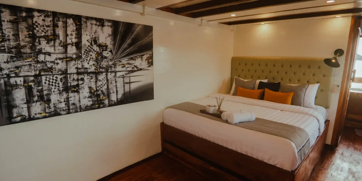Rinca 1 & 2 Room in Sukha Sail Yacht Cruise Phinisi by Komodo Luxury