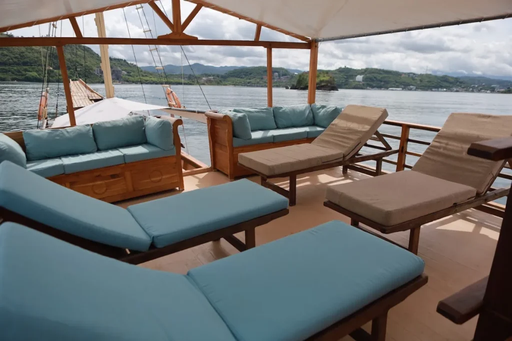 Sundeck on Floresta Phinisi | Komodo Island Tour | Komodo Luxury