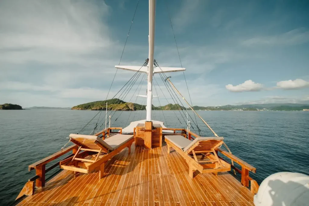 Sundeck on Jofiel Phinisi | Komodo Island Tour | Komodo Luxury