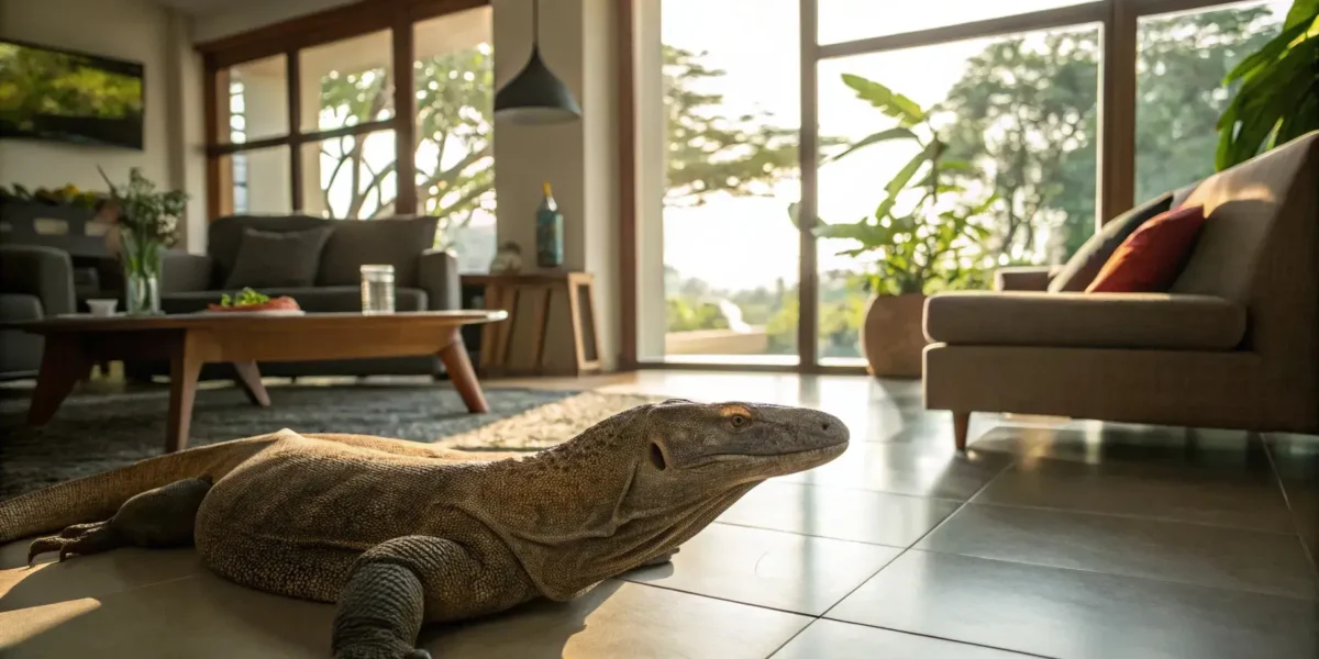 Komodo dragon lounging peacefully | Komodo Luxury