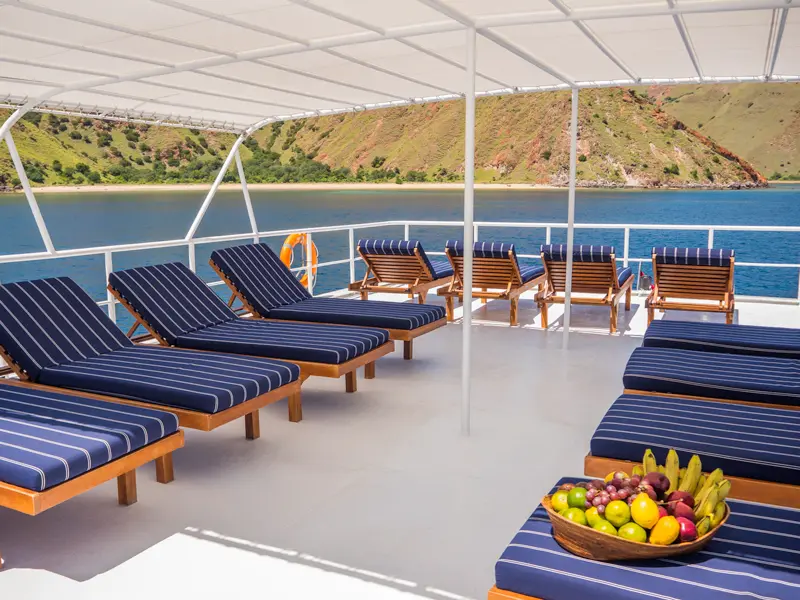 Sun Deck on Mermaid I Cruise Voyage Phinisi | Raja Ampat | Komodo Luxury