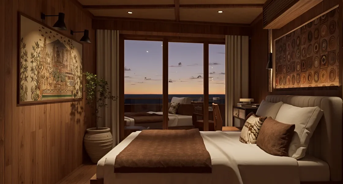 Wayang Master Cabin on Angelica Liveaboard | Phinisi Boat Charter